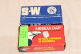 100 Rounds of 9mm Ammo.  S&W and American Eagle