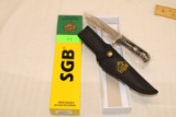Puma SGB Buffalo Hunter Micarta Hunting Knife w/Sheath