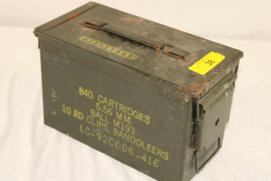 840 Rounds of 5.56mm Ammo in Bandoleers and Ammo Box