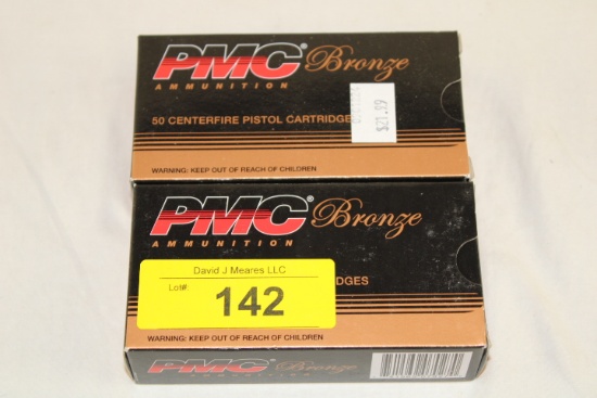 100 Rounds of PMC Bronze 9mm Luger 115 Gr. FMJ Ammo