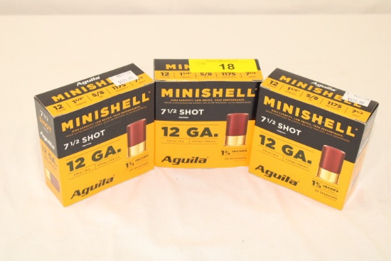 75 Rounds of Aguila .12 Ga. 7 1/2 Shot MiniShell Ammo