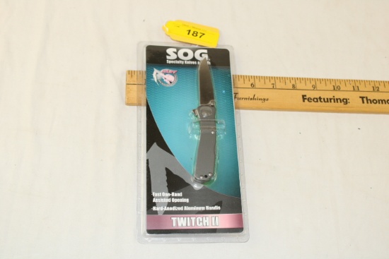 SOG "Twitch II" Fast One-Hand Assisted Opening Knife