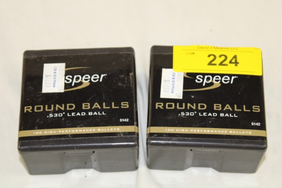 200 Speer .530" Round Lead Balls.  Never Opened.