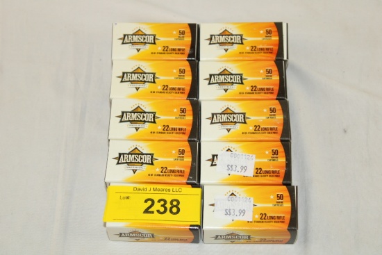 500 Rounds of Armscor .22LR 40 Gr. SV SP Ammo