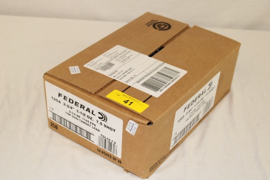 250 Rounds, Full Case of Federal .12 Ga. Shotgun Ammo