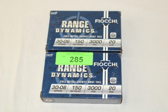 40 Rounds of Fiocchi .30-06 SPRG. 150 Gr. FMJ BT Ammo