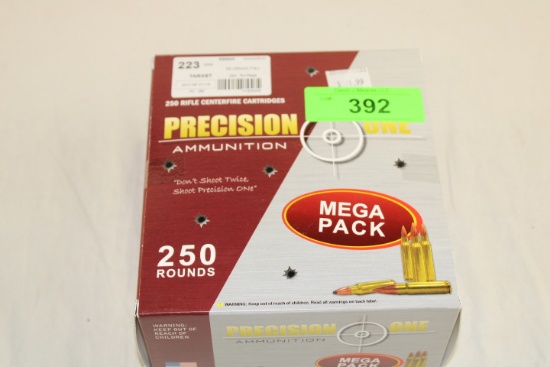 250 Rounds of Precision One .223 REM 55 Gr. FMJ Ammo