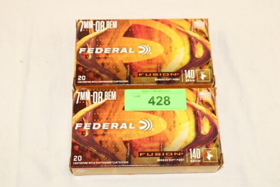 40 Rounds of Federal "Fusion" 7mm-08 REM 140 Gr. Ammo