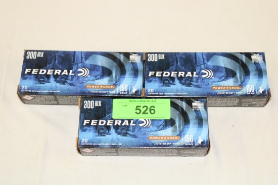 60 Rounds of Federal "Power-Shok" 300 BLK 150 Gr. JSP Ammo
