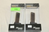 (2) Sig Sauer 938 9mm 7 Round Magazines.