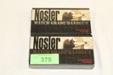 100 Rounds of Nosler .40 S&W 180 Gr. JHP Ammo