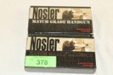 100 Rounds of Nosler .40 S&W 180 Gr. JHP Ammo