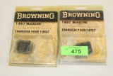 (2) Browning T-Bolt .22LR Rifle Magazines.  New!