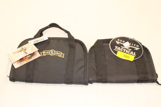 (2) Boyt "Bob Allen" 10" Black TAC Handgun Cases.  New!