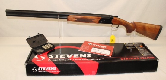 Savage Arms "Stevens 555" .12 Ga. O/U Shotgun.  New!
