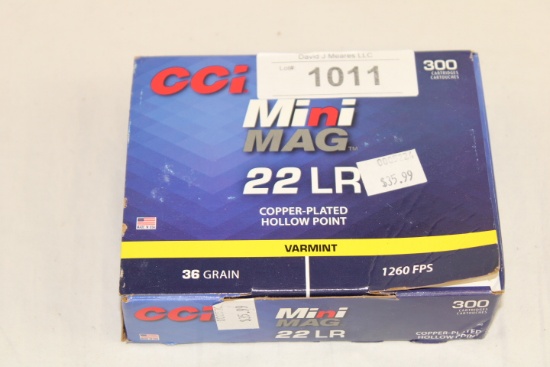 300 Rounds of CCI "Mini-Mag" .22LR 36 Gr. HP Varmint Ammo
