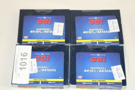 40 Rounds of CCI .44SPL/44MAG 140 Gr. #9 Shot Shotshells
