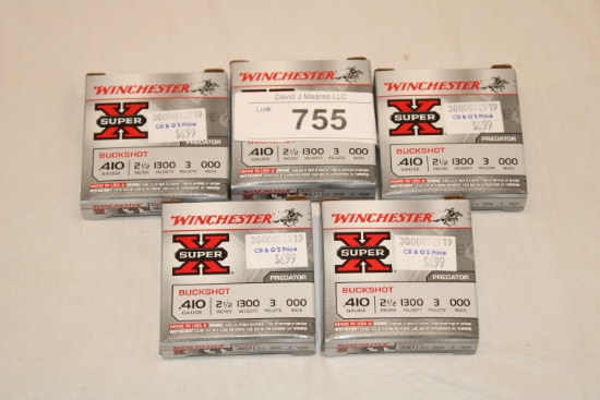 25 Rounds of Winchester .410 Ga. 2 1/2" 000 Buck Shot