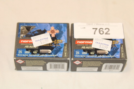 40 Rounds of Norma .45 Auto. 175 Gr. MHP Ammo