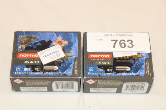 40 Rounds of Norma .45 Auto. 175 Gr. MHP Ammo