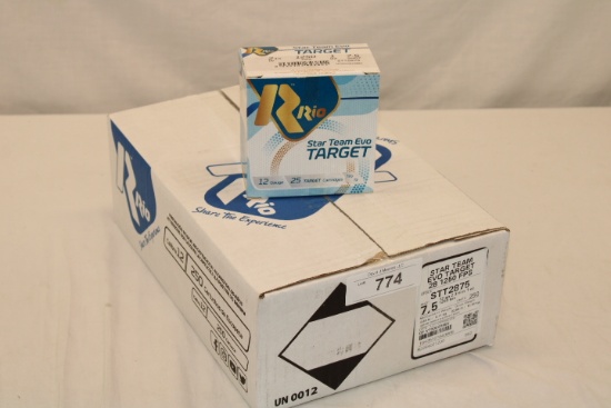 250 Rounds, Full Case of RIO .12 Ga. 2 3/4" 7.5 Shot Ammo