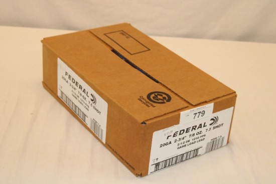 250 Rounds, Full Case of Federal .20 Ga. 2 3/4" 7.5 Shot Ammo
