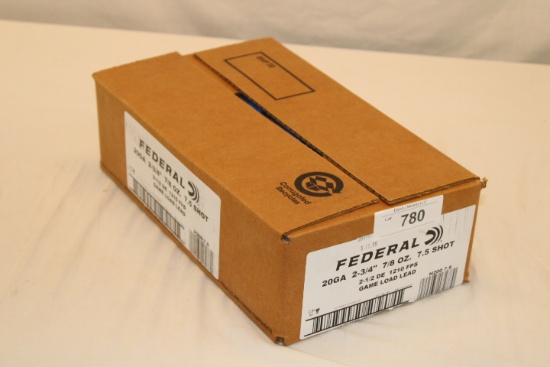 250 Rounds, Full Case of Federal .20 Ga. 2 3/4" 7.5 Shot Ammo