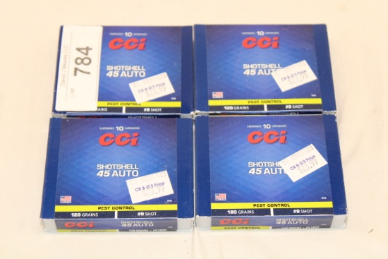 40 Rounds of CCI .45 Auto. 120 Gr. #9 Shot Shotshells
