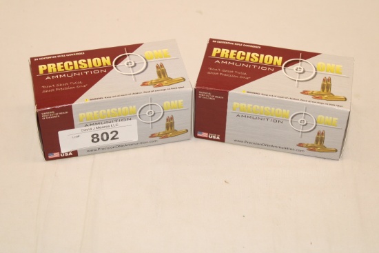 100 Rounds of Precision One .223 REM. 55 Gr. V-Max Ammo
