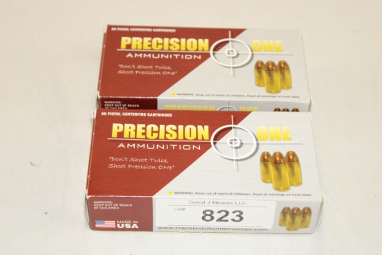 100 Rounds of Precision One 9mm 115 Gr. FMJ Ammo