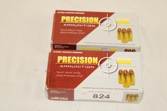 100 Rounds of Precision One 9mm 115 Gr. FMJ Ammo