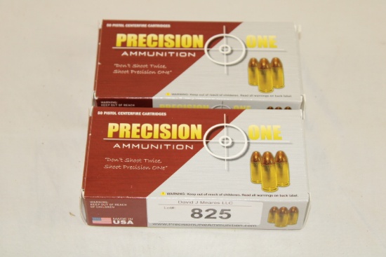 100 Rounds of Precision One 9mm 115 Gr. FMJ Ammo