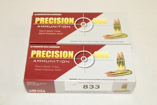 40 Rounds of Precision One 7.62x39 123 Gr. FMJ Ammo