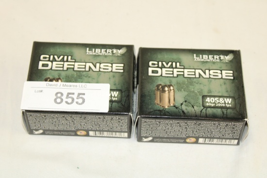 40 Rounds of Liberty "Civil Defense" .40 S&W 60 Gr. DCP Ammo