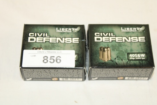 40 Rounds of Liberty "Civil Defense" .40 S&W 60 Gr. DCP Ammo