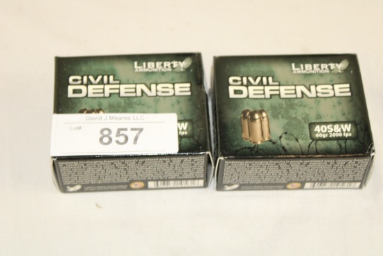 40 Rounds of Liberty "Civil Defense" .40 S&W 60 Gr. DCP Ammo
