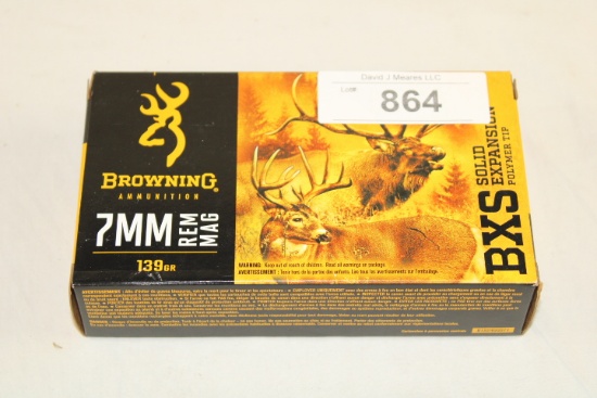 20 Rounds of Browning "BXS" 7mm REM. Mag. 139 Gr. BXS Solid Expansion Ammo