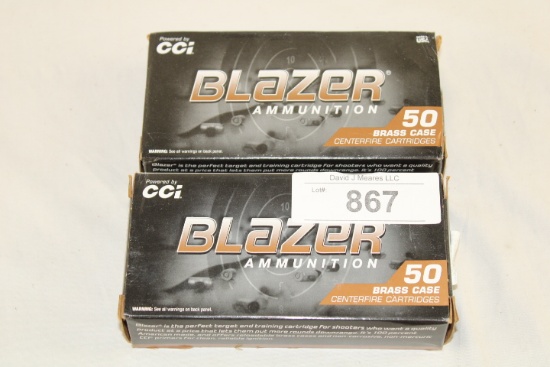 100 Rounds of CCI "Blazer" .40 S&W 165 Gr. FMJ Ammo