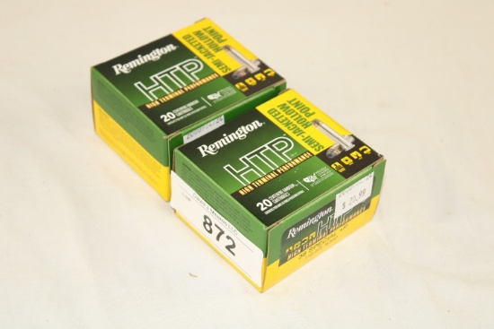 40 Rounds of Remington "HTP" .38 Special+P 110 Gr. SJHP Ammo
