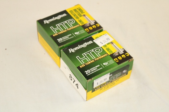 40 Rounds of Remington "HTP" .38 Special+P 110 Gr. SJHP Ammo