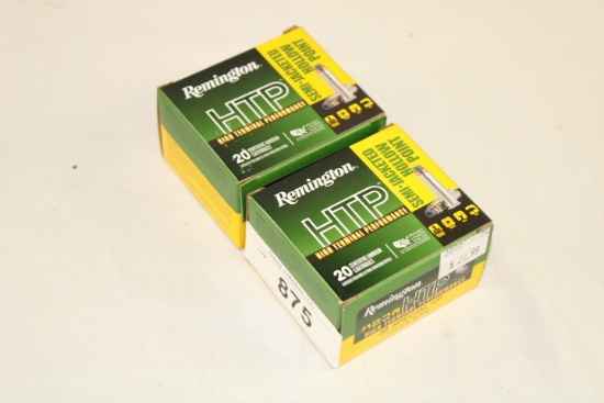 40 Rounds of Remington "HTP" .38 Special+P 110 Gr. SJHP Ammo