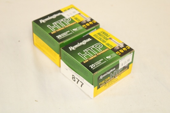 40 Rounds of Remington "HTP" .38 Special+P 110 Gr. SJHP Ammo
