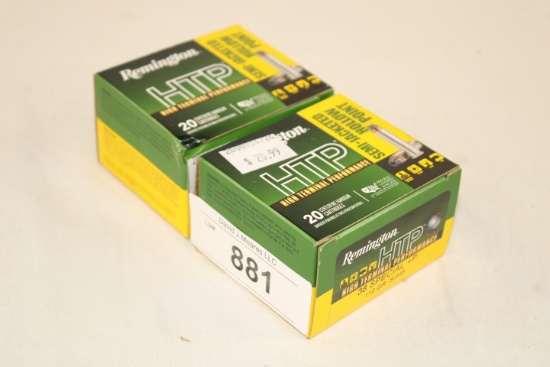40 Rounds of Remington "HTP" .38 Special+P 110 Gr. SJHP Ammo