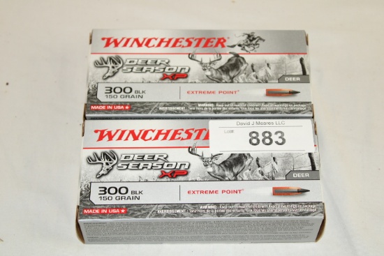 40 Rounds of Winchester "Deer Season XP" .300 BLK 150 Gr. XP Ammo