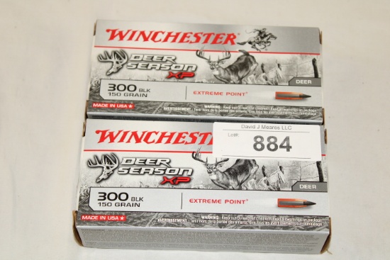 40 Rounds of Winchester "Deer Season XP" .300 BLK 150 Gr. XP Ammo