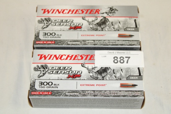 40 Rounds of Winchester "Deer Season XP" .300 BLK 150 Gr. XP Ammo