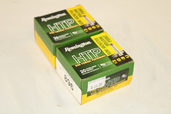 40 Rounds of Remington "HTP" .38 Special+P 110 Gr. SJHP Ammo