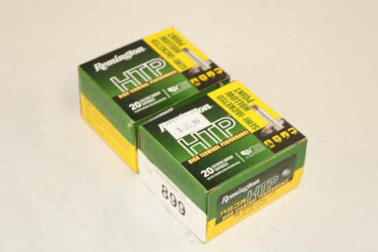 40 Rounds of Remington "HTP" .38 Special+P 110 Gr. SJHP Ammo