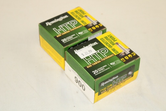 40 Rounds of Remington "HTP" .38 Special+P 110 Gr. SJHP Ammo