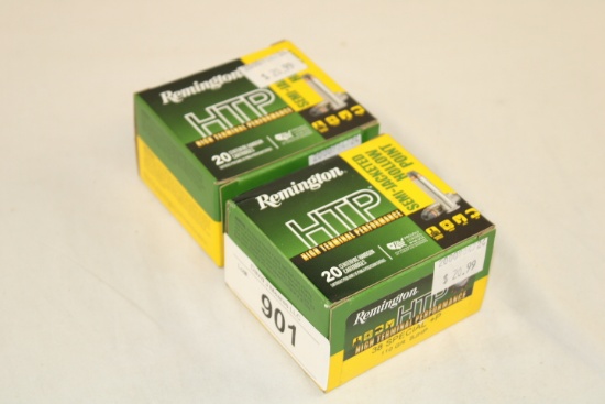 40 Rounds of Remington "HTP" .38 Special+P 110 Gr. SJHP Ammo